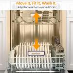 SUNVIVIPRO 24" Built-in Dishwasher, Stainless Steel Dishwasher Machine with Adjustable Racks, 14–16 Place Settings Large Capacity Dish Washer, 8 Wash Programs, Energy Star Certified, Sliver