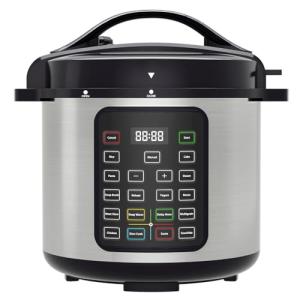 OLIXIS Electric Pressure Cooker 8 Quart Stainless Steel Multi Cooker Electric for Pressure 16-in-1 Rice, Steamer, Yogurt Maker, Slow Cook,Meat Stew, Cake, Saute, Multigrain