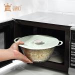 GUANCI Silicone Lids for Bowl 8 Pack, Microwave Splatter Cover with 6 Sizes Reusable Heat Resistant Lids Fits Cups, Bowls, Plates, Pots, Pans, Skillets, Stove Top, Oven, Fridge Dishwasher Safe