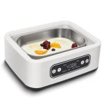 1.7-Quart Yogurt Maker with Adjust Temp(21°C-48°C/70°F-118°F) & Time(1-99h),110V-240V Auto-adaptive,Steel Inner Pot,BPA-free,Celsius Increment,Real-Time Countdown LED Display (No Glass Jar)