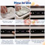 1.7-Quart Yogurt Maker with Adjust Temp(21°C-48°C/70°F-118°F) & Time(1-99h),110V-240V Auto-adaptive,Steel Inner Pot,BPA-free,Celsius Increment,Real-Time Countdown LED Display (No Glass Jar)