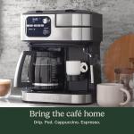 Cuisinart Coffee Center Barista Bar 4-in-1 Coffee Maker, Single-Serve Pods Compatible, Coffeemaker, Three Brewing Sizes, SS-4N1NAS, Black