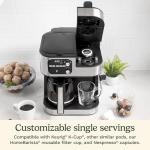 Cuisinart Coffee Center Barista Bar 4-in-1 Coffee Maker, Single-Serve Pods Compatible, Coffeemaker, Three Brewing Sizes, SS-4N1NAS, Black