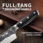 XCHIEF PRO Chef Knife Set, Hand Forged Meat Boning Carving Cleaver Butcher Knife, High Carbon Steel Japan Nakiri Santoku Knife Set with Accessories for Kitchen, BBQ Camping Knives Set with Bag