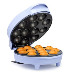 Holstein Housewares 12-Count Cake Pop Maker with Non-Stick Plates & Indicator Lights – Bakes 12 Sweet or Savory Pops Fast, Perfect for Birthday Treats & Holiday Party Snacks, Lavender