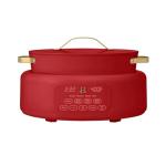 Beautiful 10-in-1 Electric Multi-Cooker by Drew Barrymore, 6-quart, digital display, 10 cooking functions, non-stick pot, easy one-touch control (Tomato Red)
