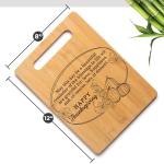 Happy Thanksgiving Cutting Board - Pumpkin Decor Board, Thanksgiving Dinner Gift, Fall Decorations For Home, Personalize Thanksgiving Gift for Mom, Grandma - Decorative Bamboo Cutting Board, 12" x 8"