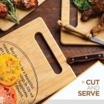 Happy Thanksgiving Cutting Board - Pumpkin Decor Board, Thanksgiving Dinner Gift, Fall Decorations For Home, Personalize Thanksgiving Gift for Mom, Grandma - Decorative Bamboo Cutting Board, 12" x 8"