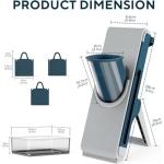 Eletronova Blue Mandoline Slicer, Vegetable Slicer, French Fry Cutter, Stainless Steel Blade, Plastic Body