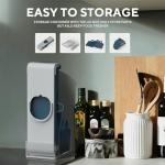 Eletronova Blue Mandoline Slicer, Vegetable Slicer, French Fry Cutter, Stainless Steel Blade, Plastic Body