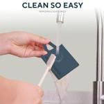 Eletronova Blue Mandoline Slicer, Vegetable Slicer, French Fry Cutter, Stainless Steel Blade, Plastic Body