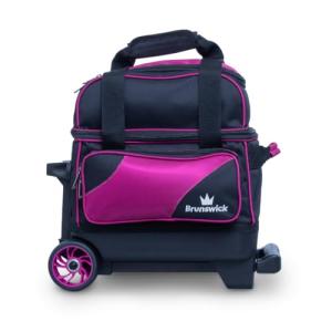 Brunswick Zone Single Roller Bowling Bag (Raspberry)