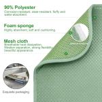 FULL BE DARE 2 Packs Dish Drying Mats for Kitchen Counter, Drying Matt Kitchen Counter, Sage Green Kitchen Dish Drying Mat & Dish Dryer Mat for Drying Dishes, 20 x 15 inches (Green)