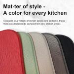 FULL BE DARE 2 Packs Dish Drying Mats for Kitchen Counter, Drying Matt Kitchen Counter, Sage Green Kitchen Dish Drying Mat & Dish Dryer Mat for Drying Dishes, 20 x 15 inches (Green)