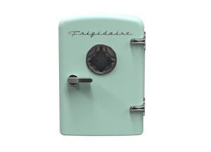 Frigidaire EFMIS171 Retro Mini Portable Personal Fridge - Ideal for Home, Office or Dorm - Includes Carrying Handle, AC/DC Wall/Car Charger (Green)