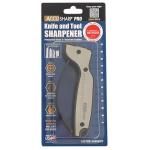 AccuSharp Knife Sharpener, Ergonomic Comfortable Handle, Compact & Easy to Use, Restore and Hone Straight & Serrated Knives, White & Black