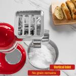 Metal Grain Mill Attachment for KitchenAid Stand Mixer, 12 Gear Adjustable Flour Mill Grain for Kitchenaid, Fit for Wheat, Corn, Oats, Nut