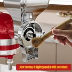 Metal Grain Mill Attachment for KitchenAid Stand Mixer, 12 Gear Adjustable Flour Mill Grain for Kitchenaid, Fit for Wheat, Corn, Oats, Nut