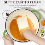 Umite Chef 5QT Enameled Cast Iron Dutch Oven Pot with Lid, Heavy-Duty, Cookware for Bread Baking, Braising, Stews, Roasting, Wedding Registry Ideas & Gifts(Green)