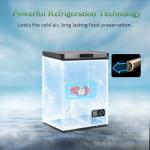Chest Freezer 4.2 Cubic Feet with Removable Storage Basket, Deep Freezer 7 Adjustable Temperature, Energy Saving, Super Quiet for Garage, Office, Kitchen, or Apartment