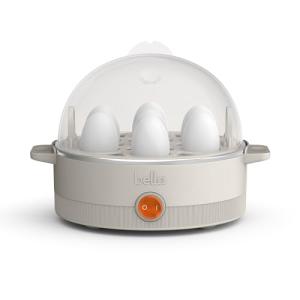 bella Electric Egg Cooker, 7 Eggs Capacity Tray, Single Stack, for Poached, Scrambled, Hard, Medium & Soft Boiled Eggs, Omelets and Steamed Dumplings, Auto Shutoff, 360 Watt, Oatmilk