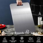 UFJEG Titanium Cutting Board Set of 3, Titanium Cutting Boards for Kitchen, Non Toxic, Double-Sided Food Grade Chopping Board for Cutting Meat Vegetable Fruit, Outdoor Camping