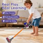 VARANO 3-in-1 Kids Vacuum That Really Works, Toddler Toy Vacuum Cleaning Toys for Kids Aged 3+, Fun Working Play Vacuum Cleaner with Working Suction for Realistic Pretend Play
