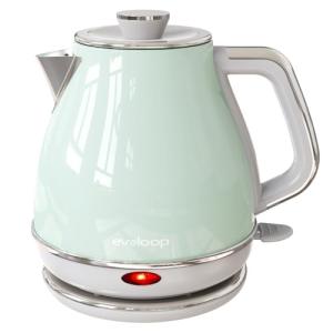 Evoloop Electric Tea Kettle, 1500W /1.0L Hot Water Boiler Heater Pot, Retro Small Electric Kettle, 100% Stainless Steel BPA Free Electric Teapot, Auto Shut-Off & Boil-Dry Protection