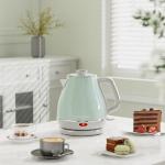 Evoloop Electric Tea Kettle, 1500W /1.0L Hot Water Boiler Heater Pot, Retro Small Electric Kettle, 100% Stainless Steel BPA Free Electric Teapot, Auto Shut-Off & Boil-Dry Protection