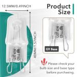 4Pcs WB25T10102 Lamp Halogen Bulb - G9 Bulb 40W 120V (Replaces 318946400, 3025992, WB08T10045) - Oven Light Bulbs Compatible with GE, Electrolux, Kenmore Range Oven Microwave Light