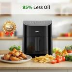 TOKIT Kitchen Air Fryer Countertop 10-in-1 with 4.8 QT Capacity Airfryer 95% Less Oil, 100+ Recipes, 1500W Max 400℉,Roast, Reheat, Dehydrate, Bake, Broil & More, Nonstick Basket Dishwasher-Safe, Gift