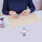 PandaEar 3 Pack Silicone Mats for Crafts, Resin Casting, Jewelry Making, Play Dough, & Art Supplies, Nonstick Heat-Resistant Large Sheets for Crafting, 15.7"x 11.8"