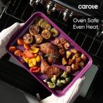 CAROTE 3-Piece Baking Pan Set - Bakeware Set, Baking Sheet Set Including 13 Inch 15 Inch 17 Inch Sheet Pan, Cookie Sheet for Baking, Royal Violet
