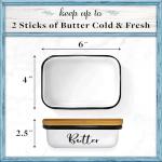 Home Acre Designs Butter Dish with Lid for Farmhouse Home Decor, Kitchen Collection