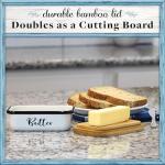 Home Acre Designs Butter Dish with Lid for Farmhouse Home Decor, Kitchen Collection