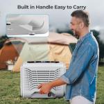 Electactic 12 Volt Electric Cooler, 15.79QT(15L) Car Fridge, Portable Refrigerator with Intelligent Control Panel, 12V Cooler -4℉~68℉, Portable Freezer AC/DC for Camping, Travel, Truck