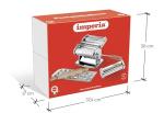 Imperia Pasta Maker Gift Set w Accessories- Includes Pasta Machine, Ravioli Mold Press, Wooden Rolling Pin & Cutter Attachment- Made in Italy- Durable Steel Construction- Make Fresh Homemade Noodles