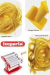 Imperia Pasta Maker Gift Set w Accessories- Includes Pasta Machine, Ravioli Mold Press, Wooden Rolling Pin & Cutter Attachment- Made in Italy- Durable Steel Construction- Make Fresh Homemade Noodles