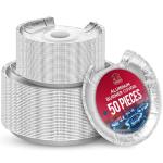 Heavy-Duty Electric Stove Burner Covers - 50 Pack