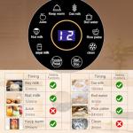 8 IN 1 Nut Milk Maker Machine, 1000ml Capacity Homemade Almond, Oat, Coconut, Soy, Plant Based Milks and Non Dairy Beverages, Automatic Soy Milk Maker Blender with Delay Start/Keep Warm/Boil Water