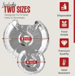 Heavy-Duty Electric Stove Burner Covers - 50 Pack