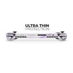 DesignSkinz - Compatible with Rog Ally - PC Skin Decal Protective Scratch Resistant Vinyl Wrap Gaming Cover - Purple Marble & Digital Silver Foil V3