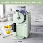 GreenPan Frost Ice Cream Maker & Slushie Machine, Soft Serve, Sorbet, Margaritas, Milkshakes, Frozen Yogurt, No Pre-Freezing, Ready in 15 Mins, 6 Modes, 7 Textures, Self-Cleaning, Family Size, Green