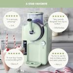 GreenPan Frost Ice Cream Maker & Slushie Machine, Soft Serve, Sorbet, Margaritas, Milkshakes, Frozen Yogurt, No Pre-Freezing, Ready in 15 Mins, 6 Modes, 7 Textures, Self-Cleaning, Family Size, Green