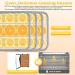 Dehydrator,Food Dehydrator,Dehydrater with18 Stainless Steel Trays, Food Dryer for Fruit, Meat, Beef, Jerky, Herbs and Pet Treats, with Adjustable Timer and Temperature Control