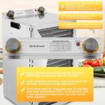 Dehydrator,Food Dehydrator,Dehydrater with18 Stainless Steel Trays, Food Dryer for Fruit, Meat, Beef, Jerky, Herbs and Pet Treats, with Adjustable Timer and Temperature Control