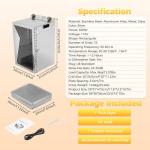 Dehydrator,Food Dehydrator,Dehydrater with18 Stainless Steel Trays, Food Dryer for Fruit, Meat, Beef, Jerky, Herbs and Pet Treats, with Adjustable Timer and Temperature Control