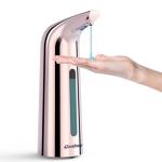 Greatmay Convenient Automatic Soap Dispenser,4 Adjustable Levels Touchless Hand Sanitizer Pump with Infrared Sensor, 400 ml Countertop Electric Soap Dispenser