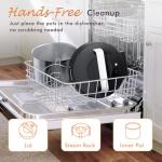 CARORI 9-in-1 Electric Pressure Cooker 6 Quart Black, Stainless Steel Pot, 12 Preset Functions with Touchscreen, Safe Steam Release, Stew, Slow Cook, Rice, Sauté, Warmer