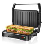 Panini Press Grill & Sandwich Maker - 2-Slice, 180° Adjustable Hinge, Non-Stick Aluminum Plates for Paninis, Quesadillas, Waffles & More, Easy to Clean, 850W Electric Griddle, Perfect for Kitchen